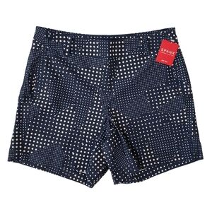 Spanx Sunshine Shorts 6" Women Small, Medium Dotpatch Midnight Navy Blue NWT